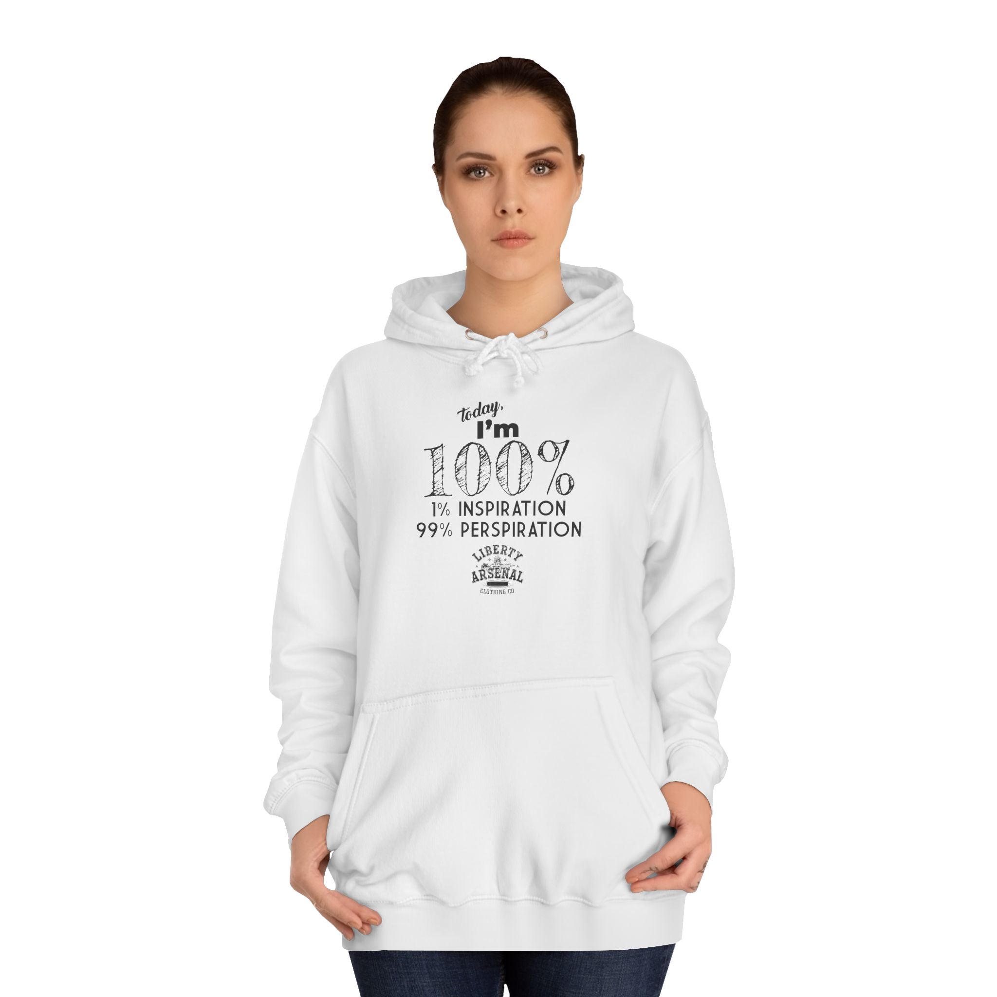 Funny Inspirational Quote -  Minimalist Hoodie