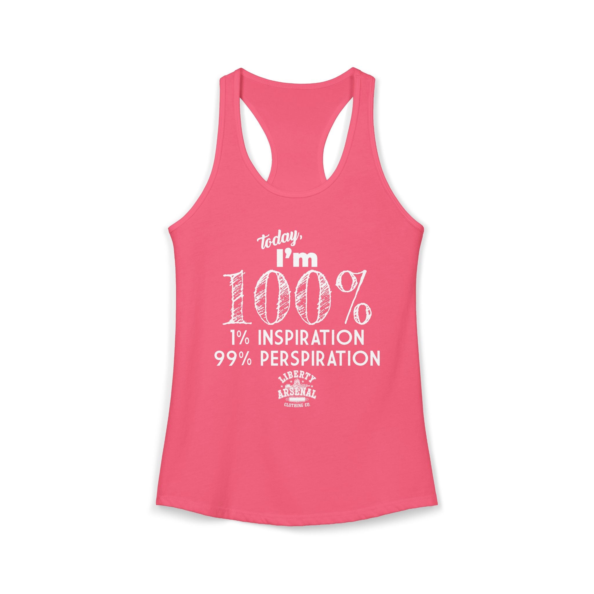 99% Perspiration - Women's Racerback Tank