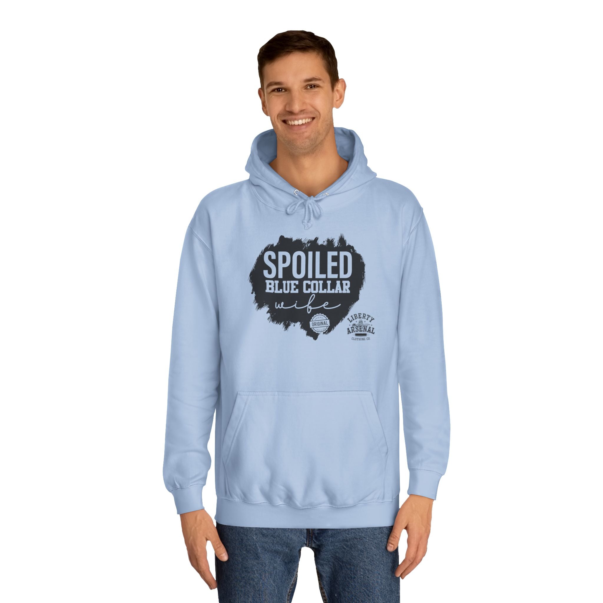 Spoiled Blue Collar Wife - Pullover Hoodie