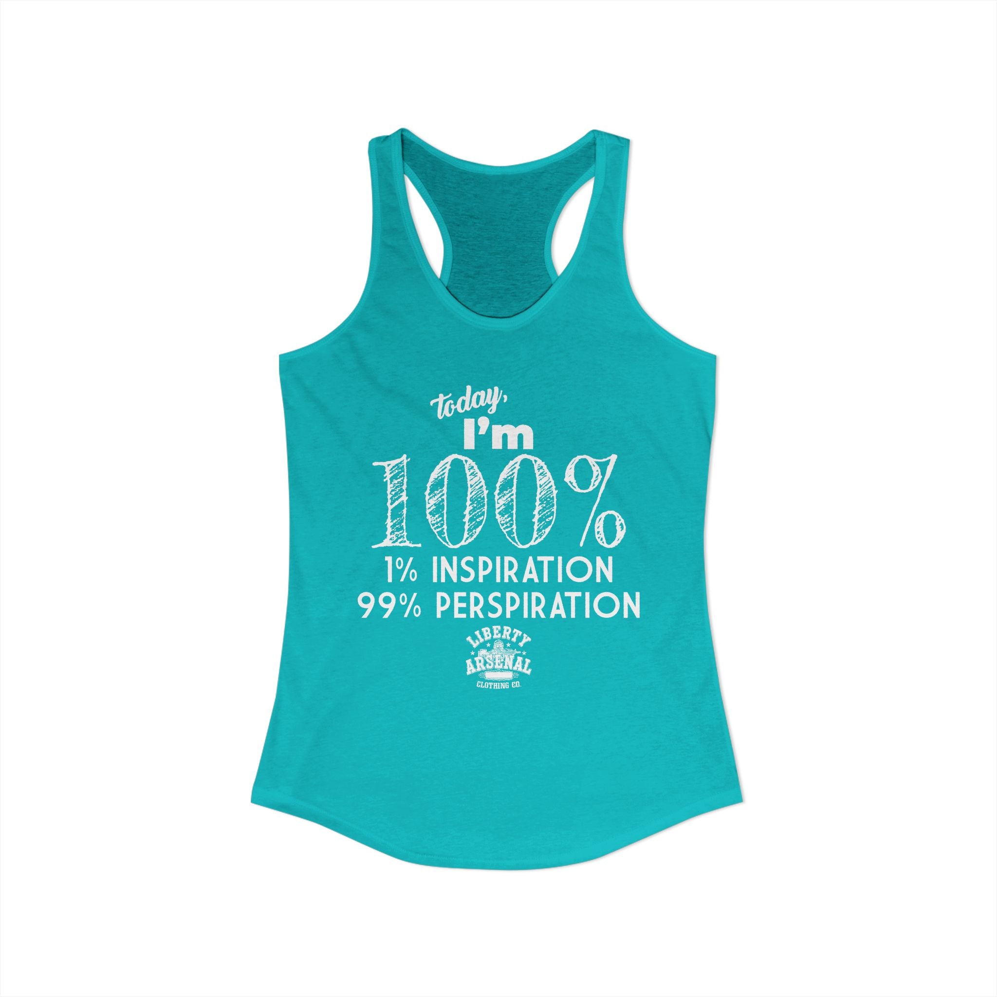 99% Perspiration - Women's Racerback Tank