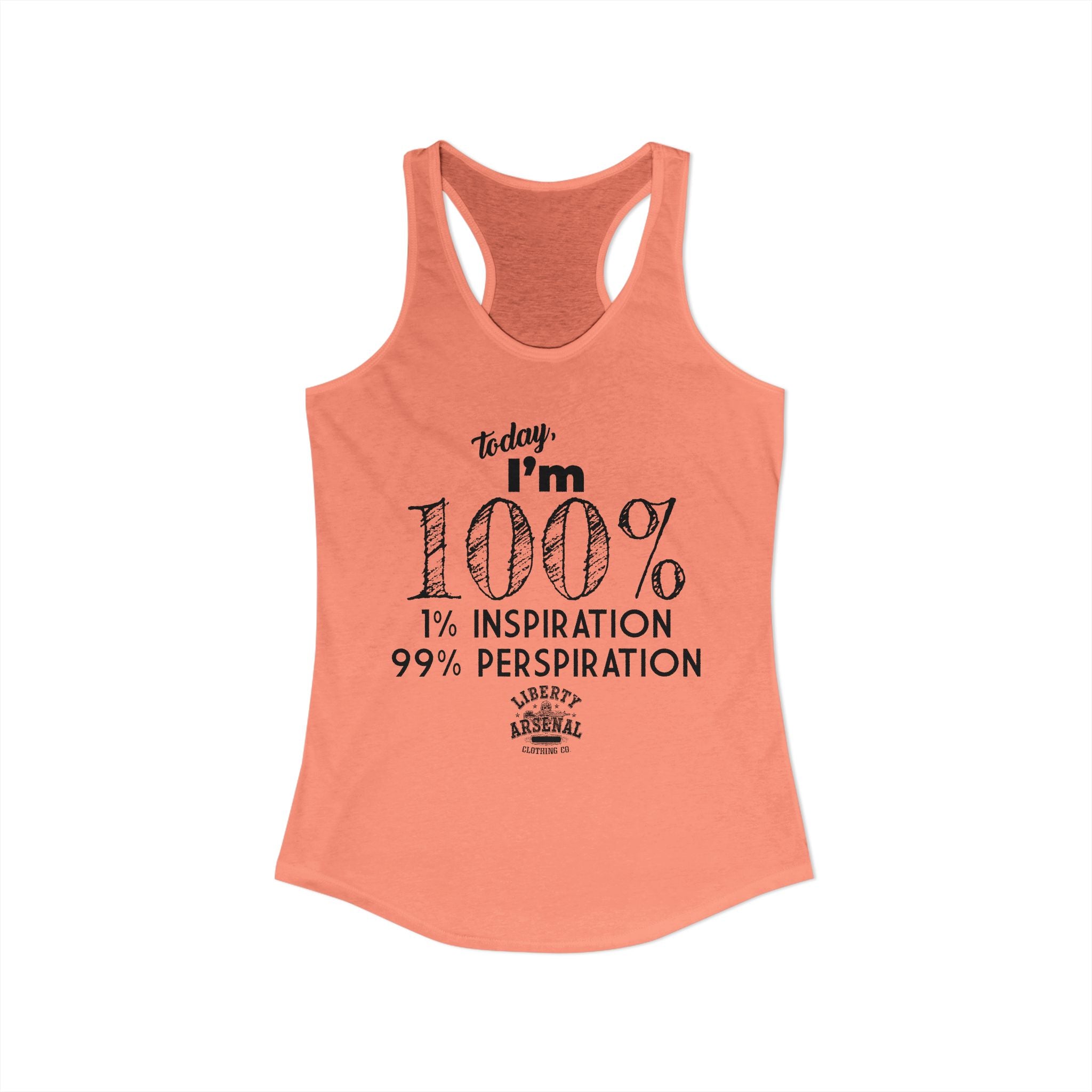 99% Perspiration - Women's Racerback Tank