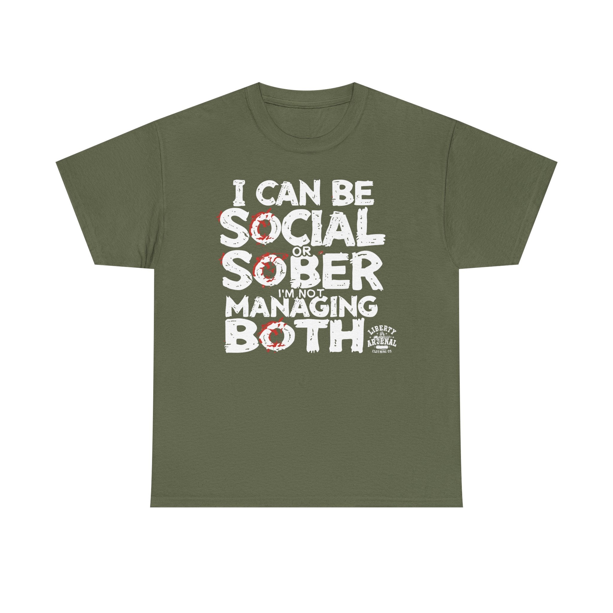 Social or Sober - Funny Recovery Shirt