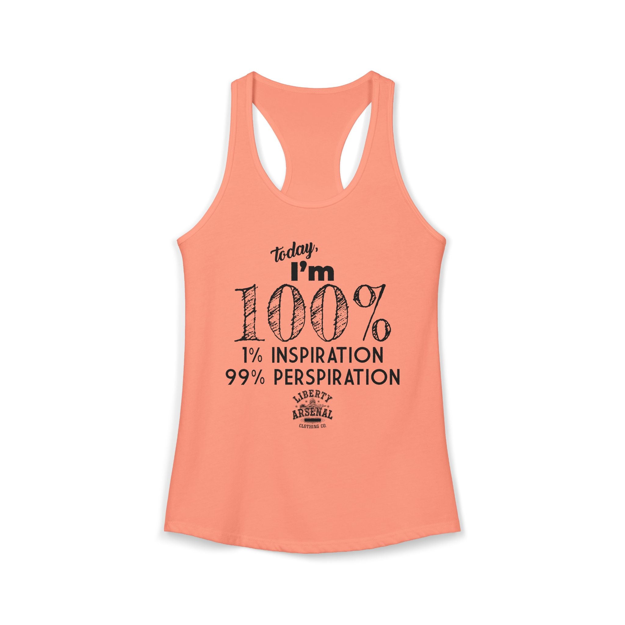 99% Perspiration - Women's Racerback Tank