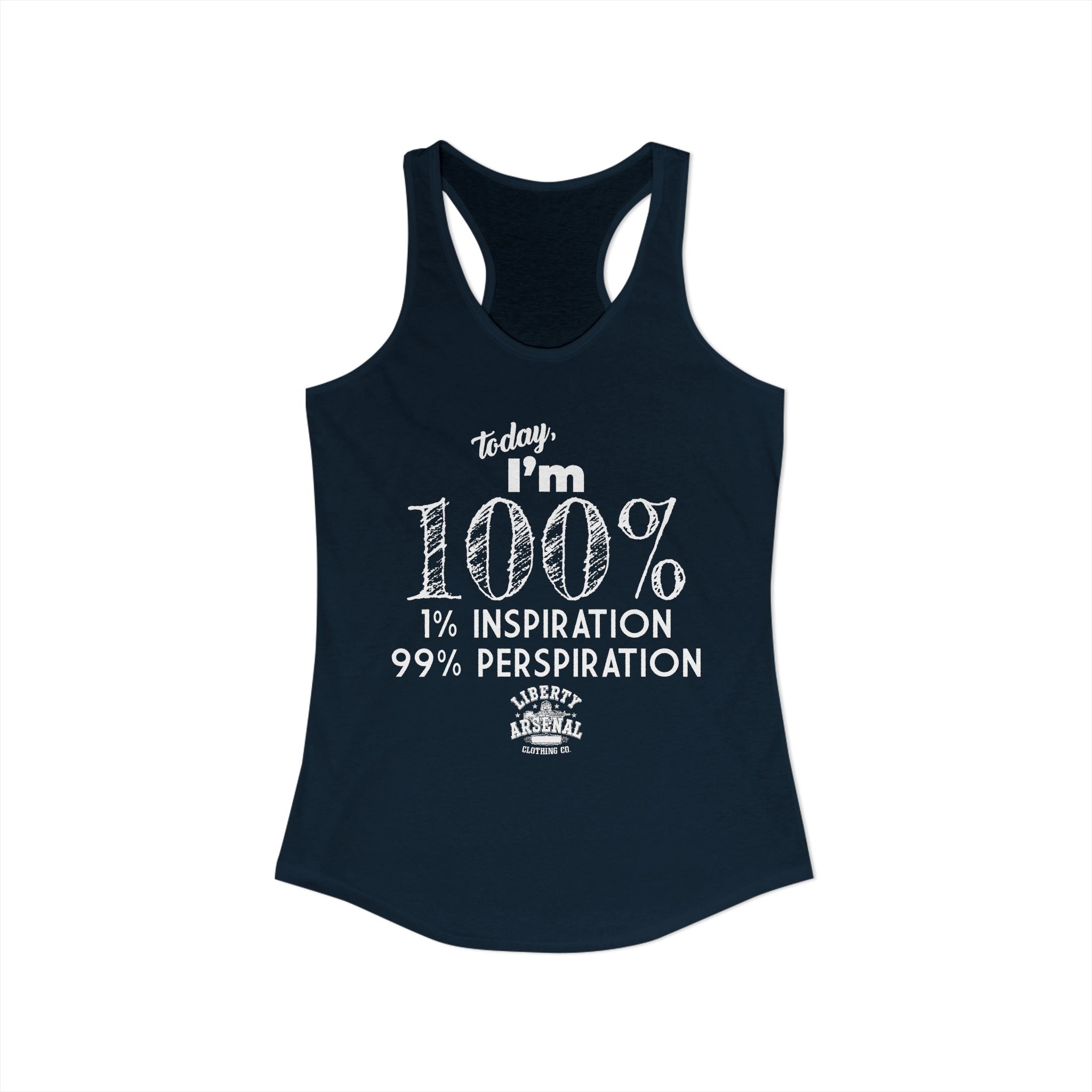 99% Perspiration - Women's Racerback Tank