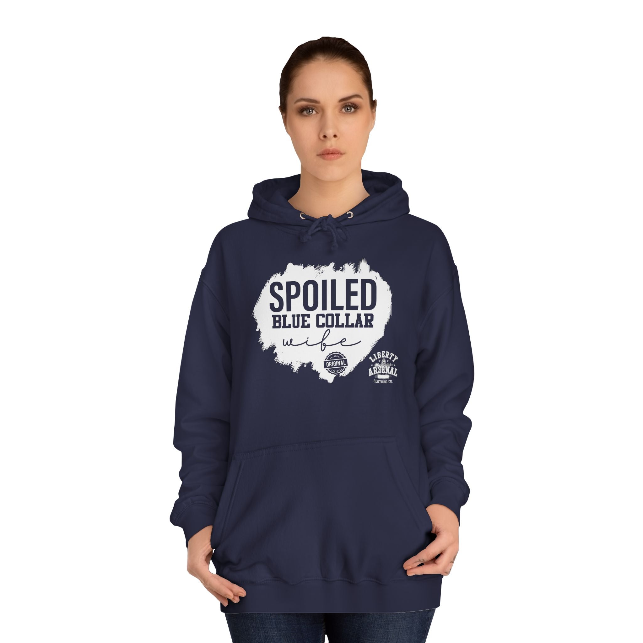 Spoiled Blue Collar Wife - Pullover Hoodie