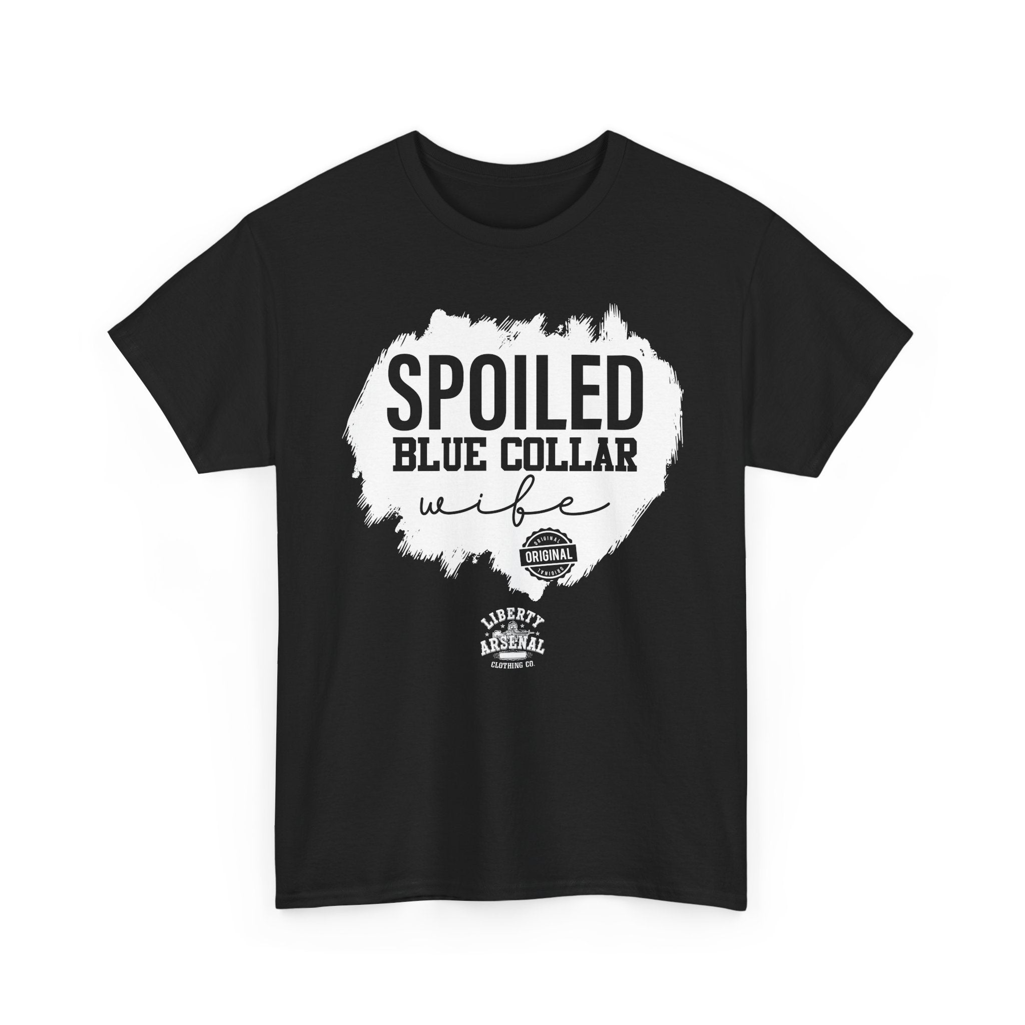 Spoiled Blue Collar Wife T-Shirt – Funny Proud Blue-Collar Wife Tee