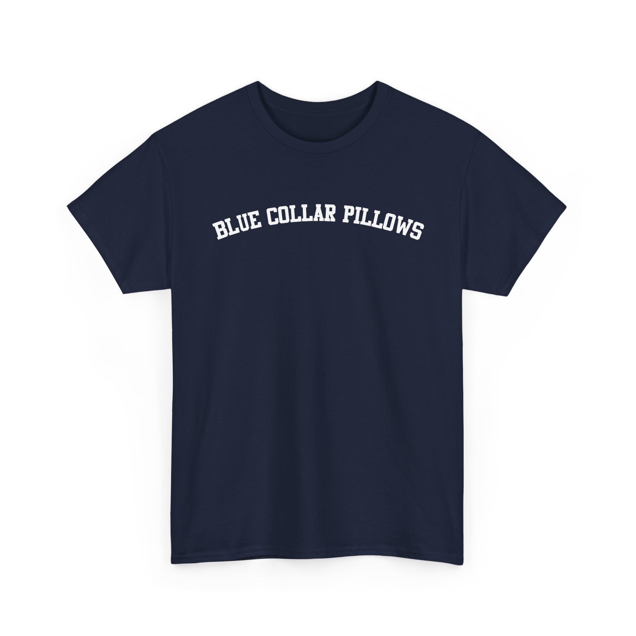 Blue Collar Pillows Tee — Vintage Workwear Graphic T-Shirt
