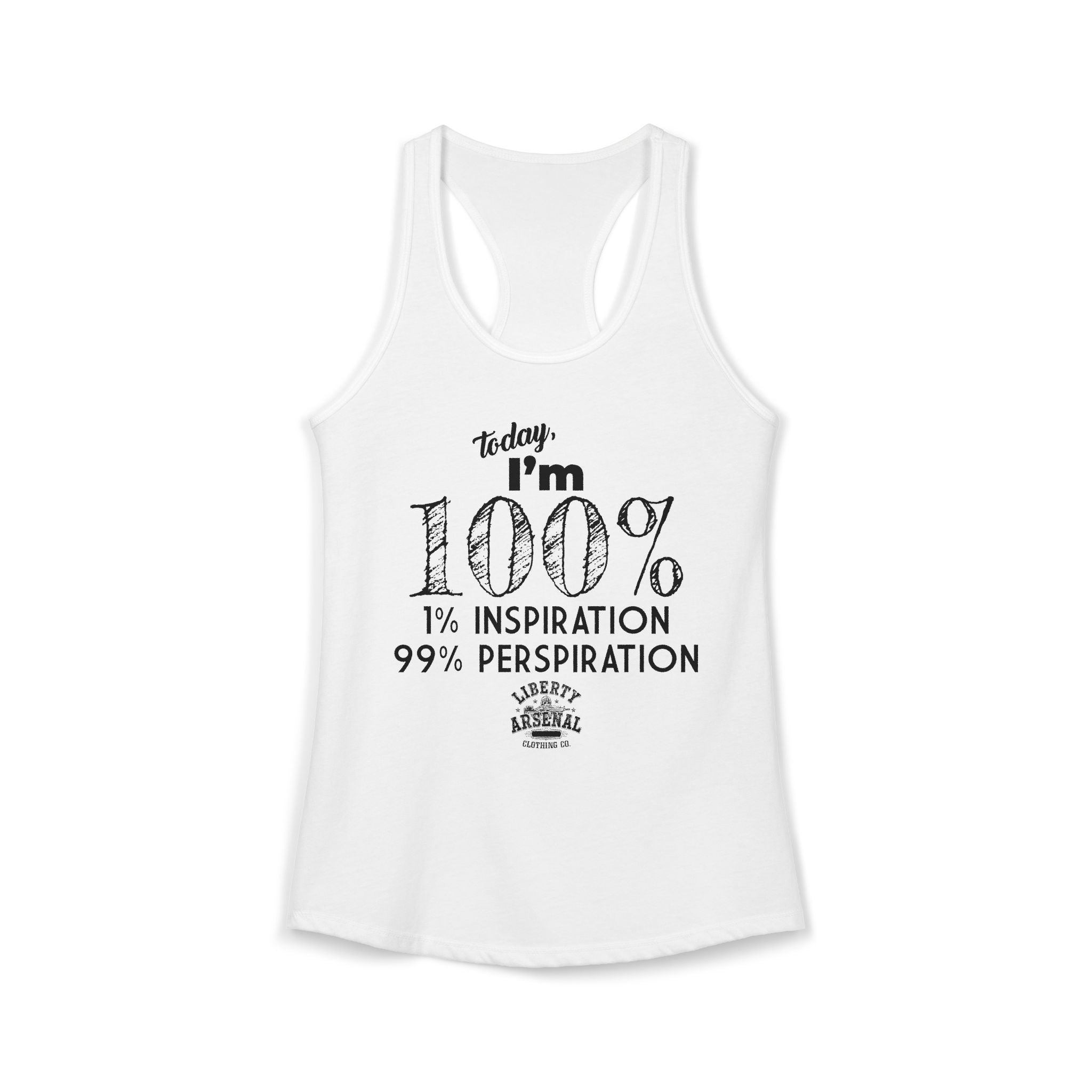 99% Perspiration - Women's Racerback Tank