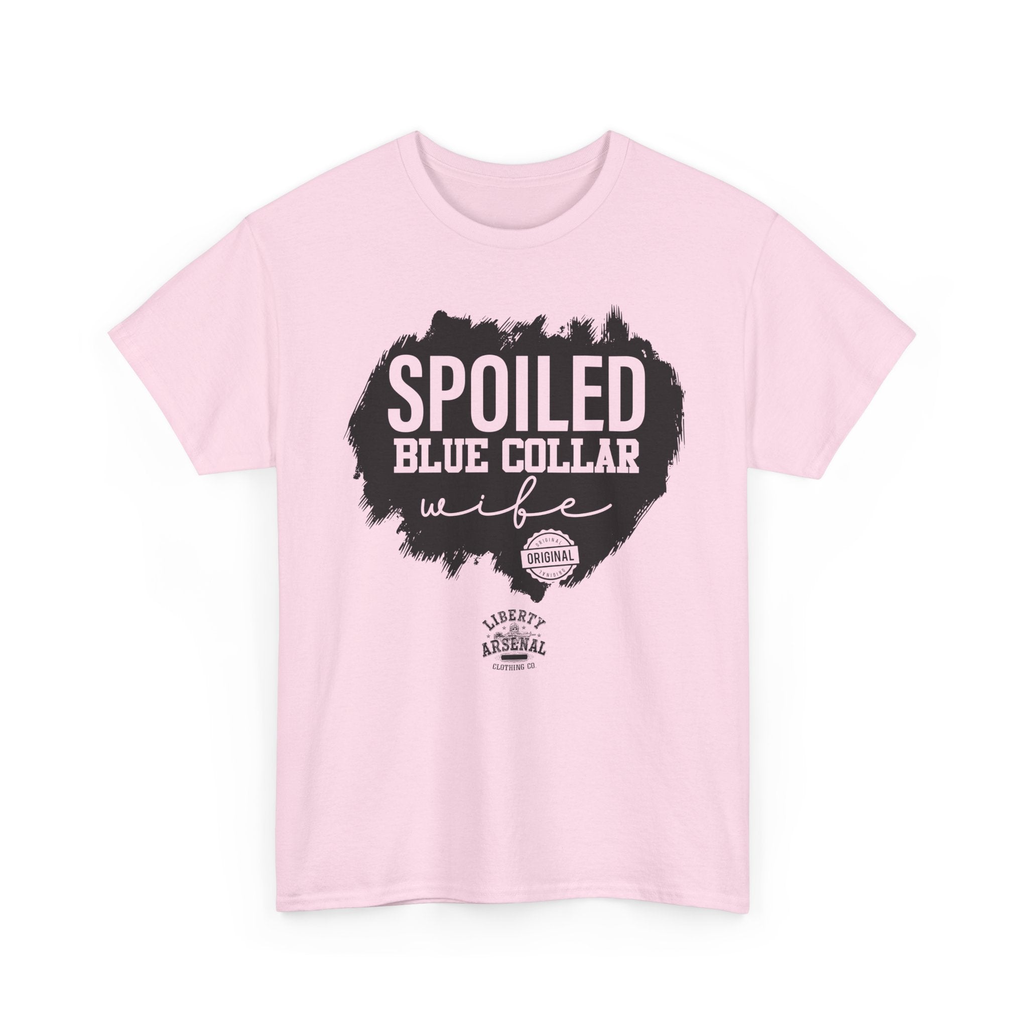 Spoiled Blue Collar Wife T-Shirt – Funny Proud Blue-Collar Wife Tee