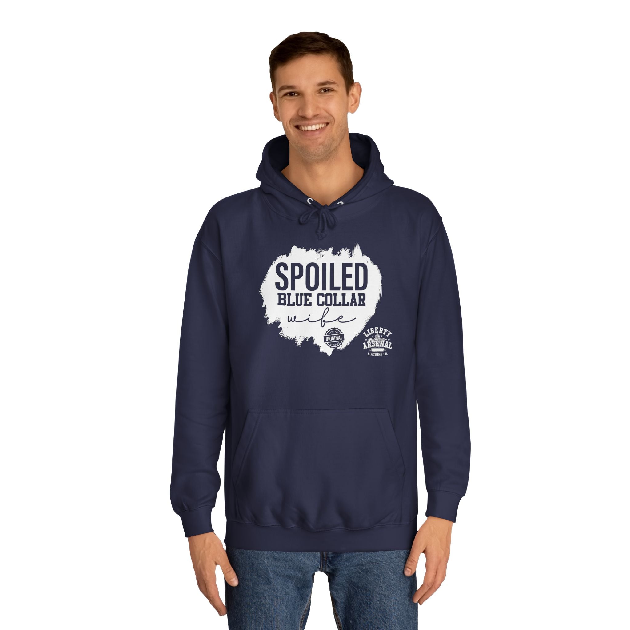 Spoiled Blue Collar Wife - Pullover Hoodie
