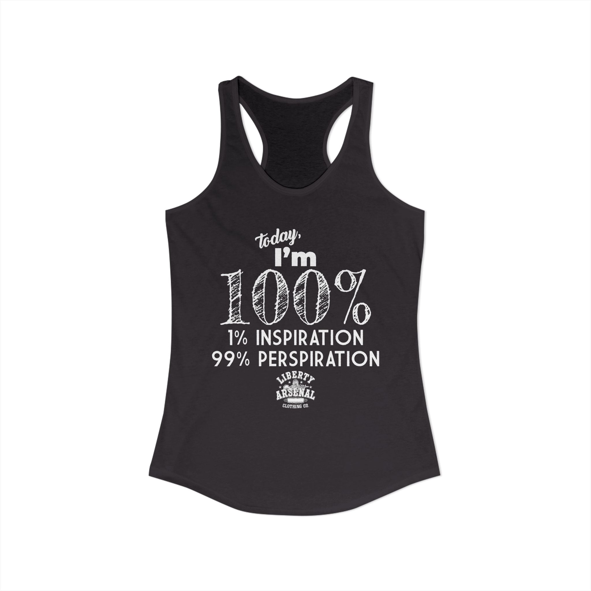 99% Perspiration - Women's Racerback Tank