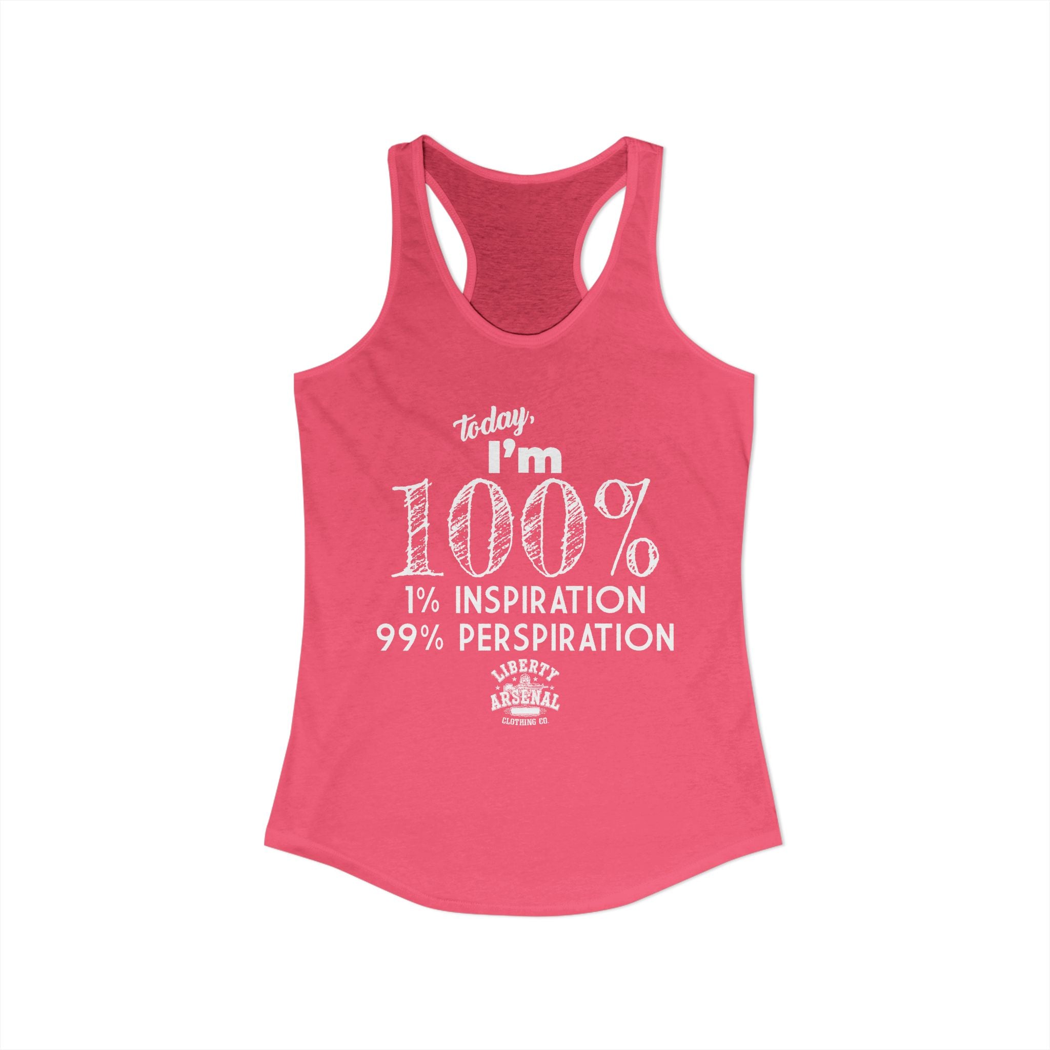 99% Perspiration - Women's Racerback Tank