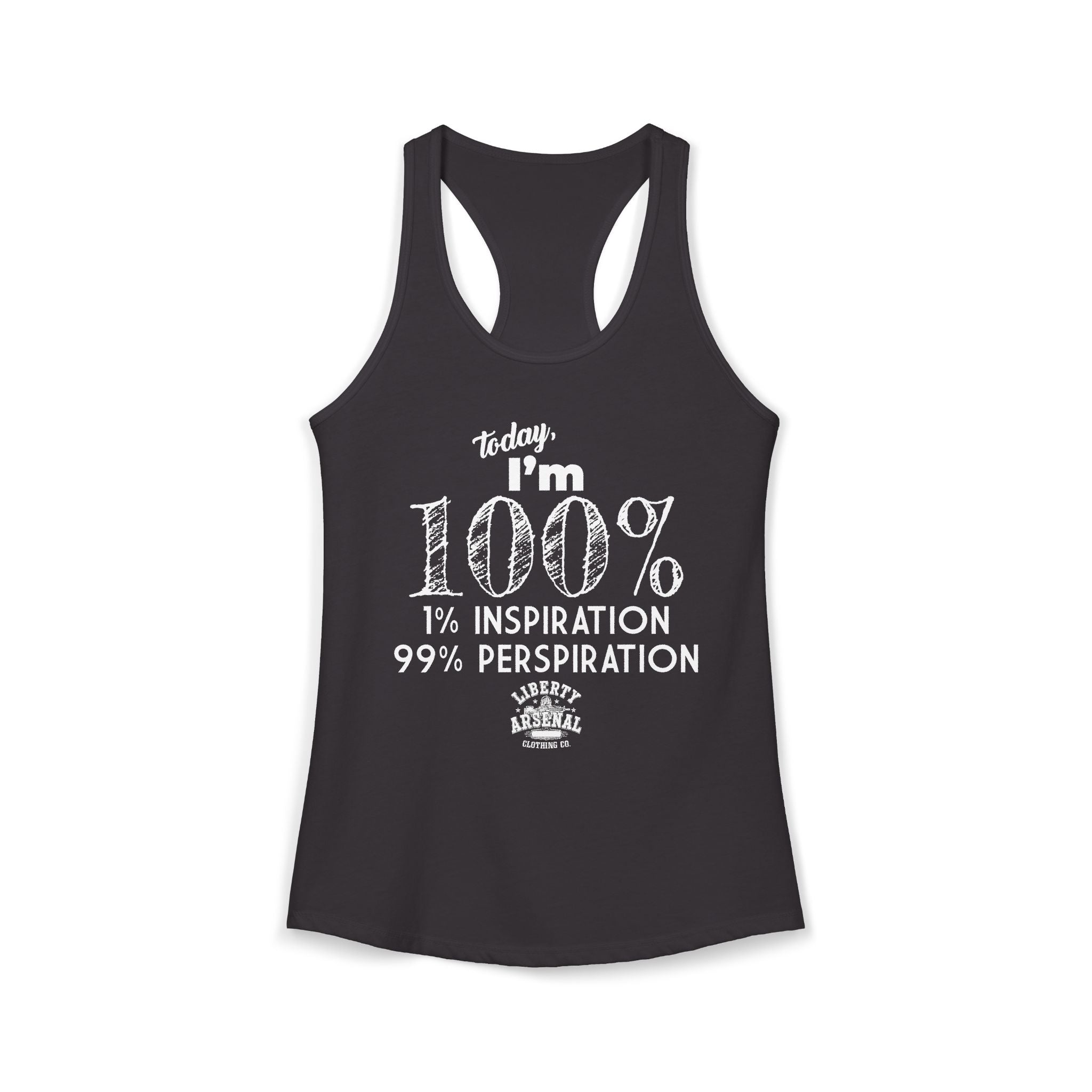 99% Perspiration - Women's Racerback Tank