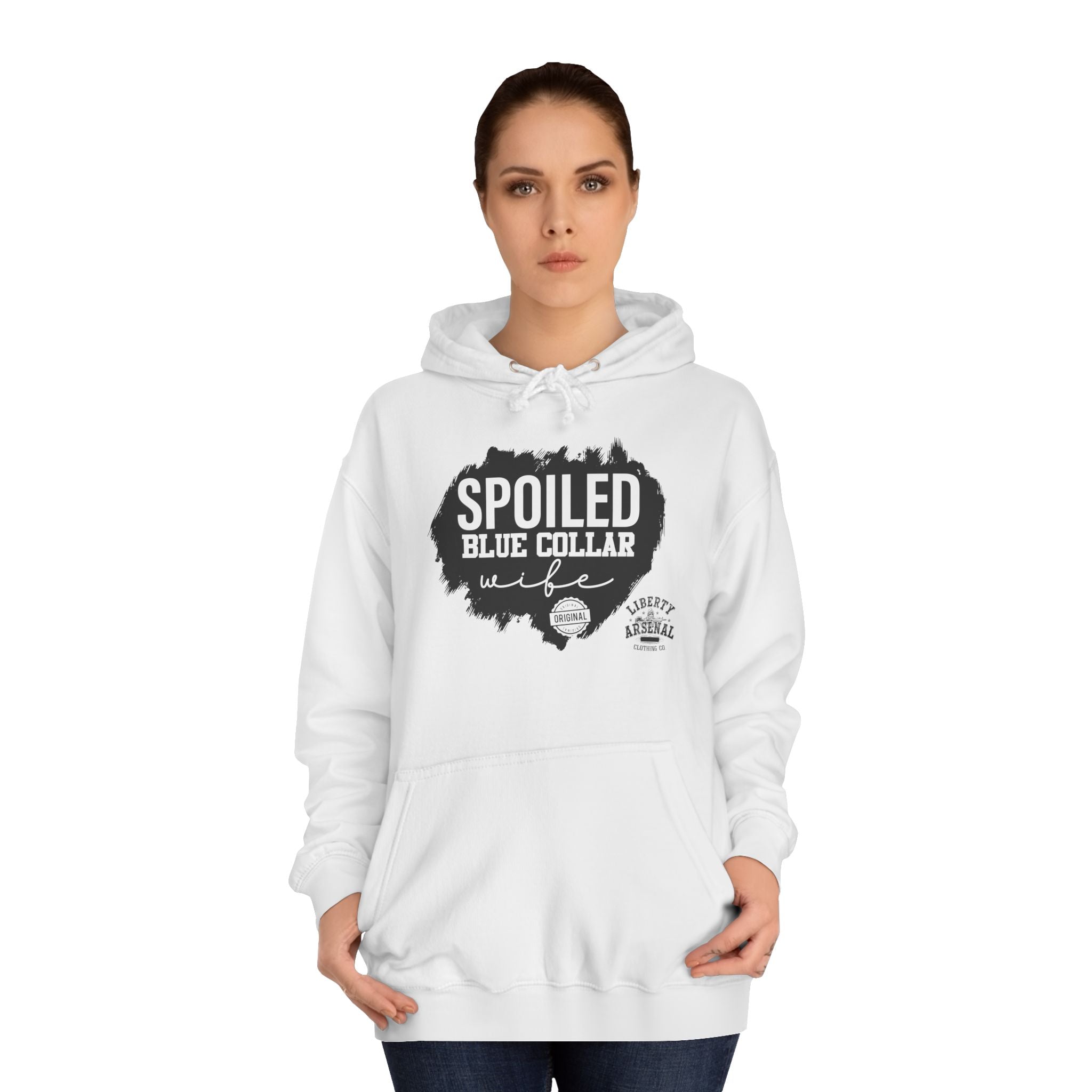 Spoiled Blue Collar Wife - Pullover Hoodie