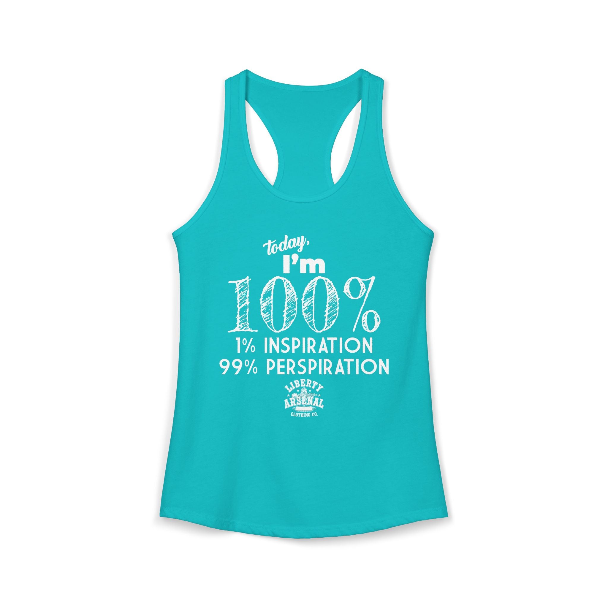 99% Perspiration - Women's Racerback Tank