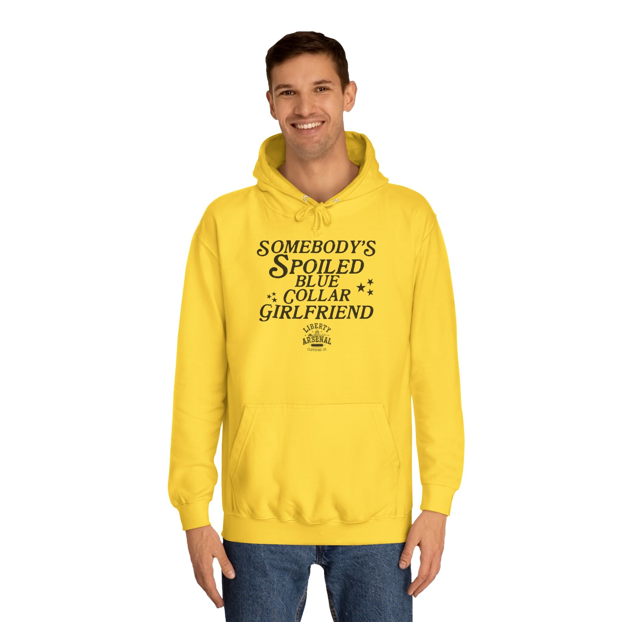 Somebody's Spoiled Blue Collar Girlfriend - Graphic Pullover Hoodie