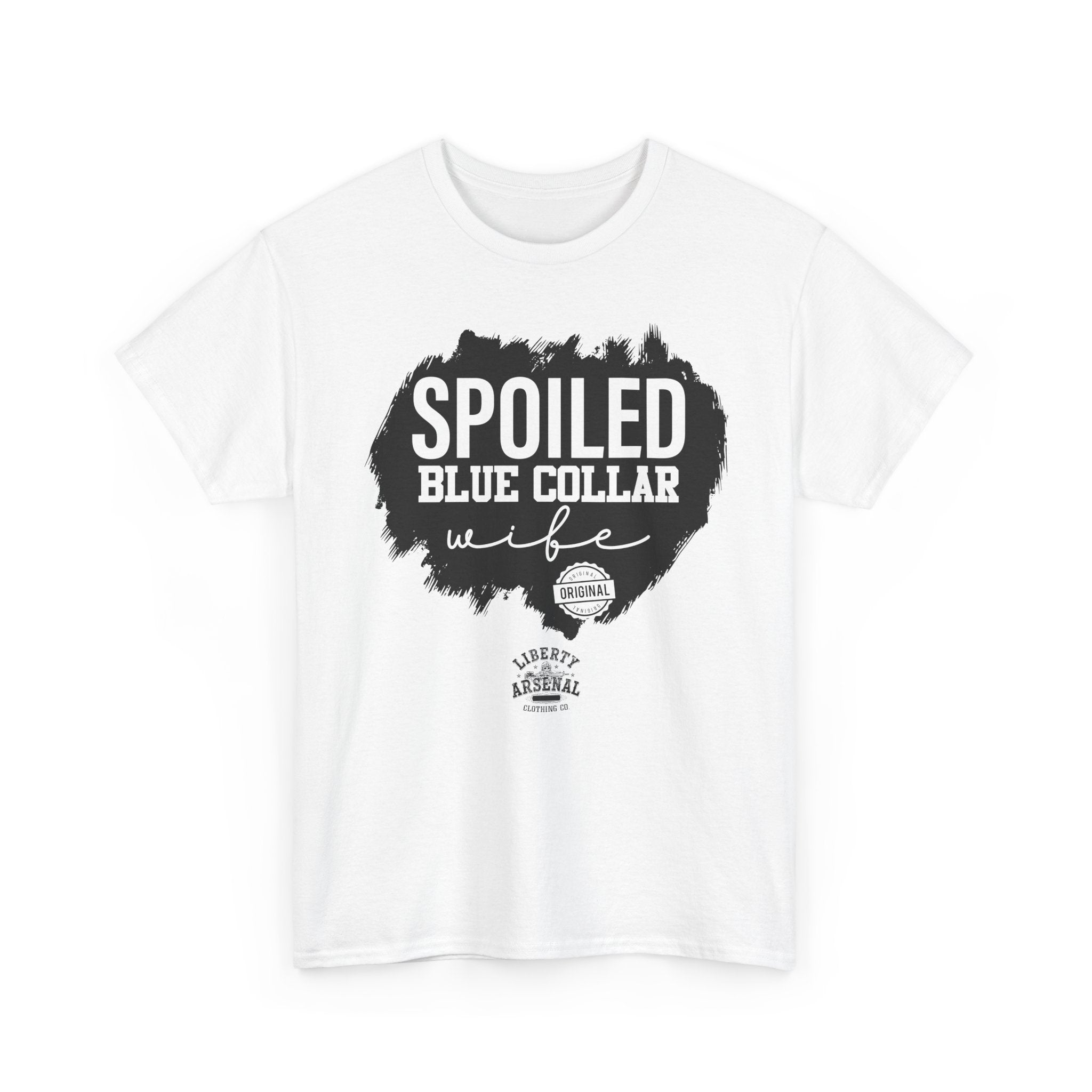 Spoiled Blue Collar Wife T-Shirt – Funny Proud Blue-Collar Wife Tee