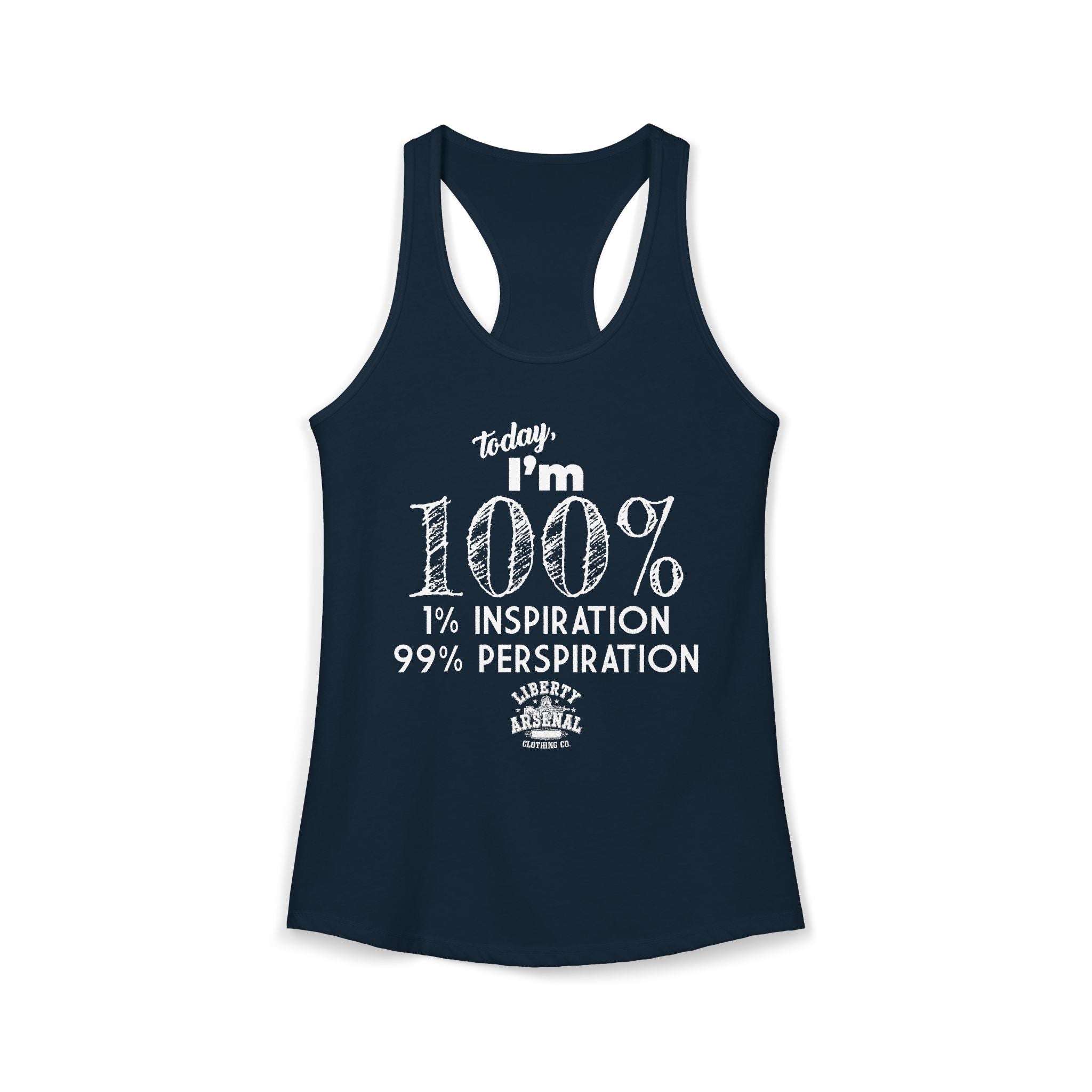 99% Perspiration - Women's Racerback Tank
