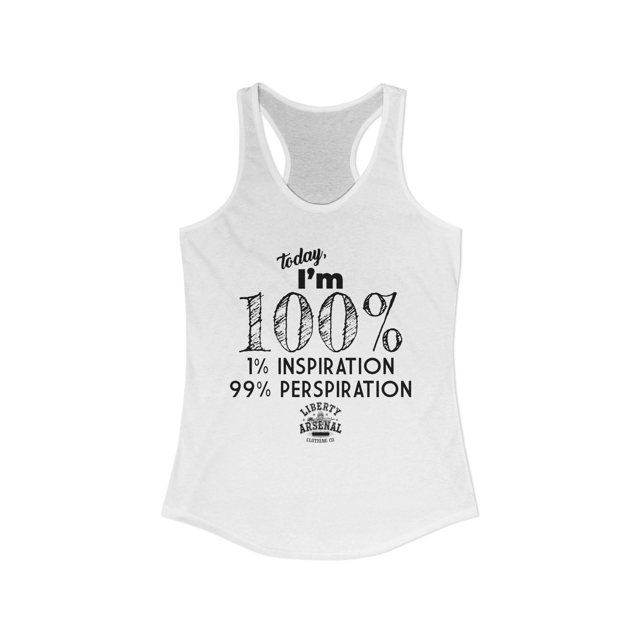 99% Perspiration - Women's Racerback Tank